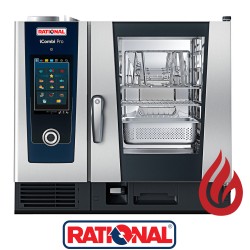 iCombi Pro 6-1/1 φούρνος combi με οθόνη αφής (ατμός με boiler) γκαζιού 6x GN 1/1 Rational
