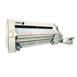Phoenix SPE800-2600G 1 γραμμή Σιδερωτήριο Γκαζιού διάμετρος 800 mm μήκος 2600 mm Σιδέρωμα Στέγνωμα 2 εγκάρσια 3 κάθετα διπλώματα,στοίβαξη Fagor