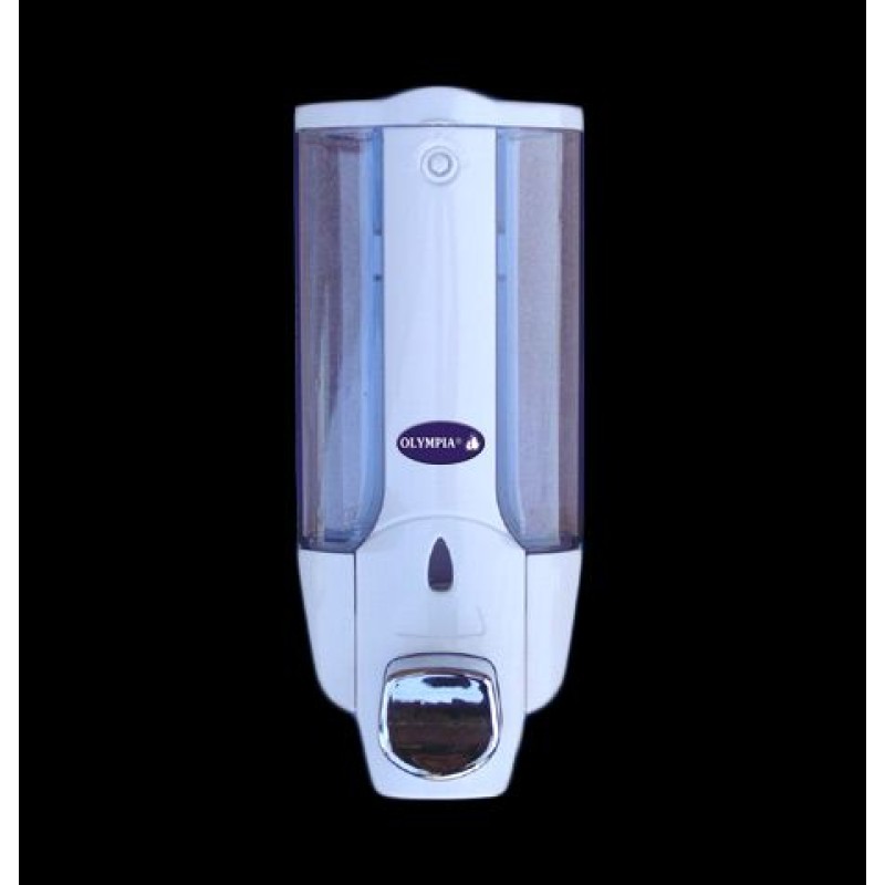 Σαπουνοθήκη ZYQ 138 380ml Αφής με Κλειδί σε Λευκό/Διάφανο Χρώμα OLYMPIA