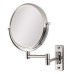 Καθρέπτης Μπάνιου MR801/8 Φ20cm Επιτοίχιος Διπλής Όψης Χρωμίου με Μεγέθυνση x5 και Βραχίονα 2 Αρθρώσεων