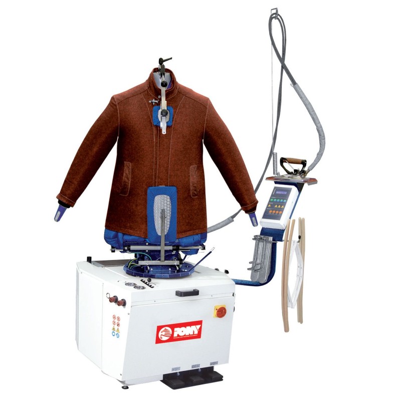 Κούκλα Φινιρίσματος FORMPLUS FIXED Σταθερή με Πνευματικούς Κύλινδρους & Μικροεπεξεργαστή για Σύνδεση σε Παροχή Ατμού, για Άνοιγμα Ραφών PONY