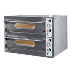 Διπλός φούρνος πίτσας ECO STEEL 44 διαμέτρου 4Χ33Ø + 4Χ33Ø OLYMPIA ΙΤΑΛΙΑΣ