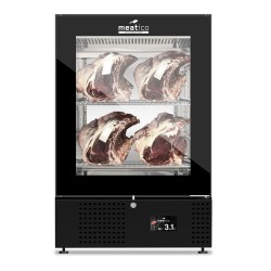 AC9528 STG GREEN MEAT 150 BLACK GLASS Βιτρίνα ωρίμανσης κρεάτων MeatTouch 125lt Everlasting Italy