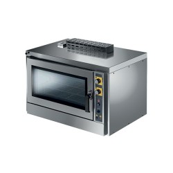 KF 1001G IX AL Φούρνος (ανεμιστήρας και υγρασία) με αναλογικό πάνελ γκαζιού 4 x (600 x 400 mm) Tecnoeka