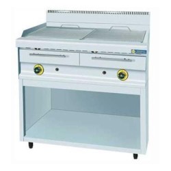 Σχαριέρα GR2-B Σειρά 65 87x65x94cm 18kW Αερίου με Πέτρα Λάβας 2 Ζωνών σε Ανοιχτό Ντουλάπι SERGAS