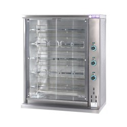 Κοτοπουλιέρα SE5 106x45x124cm 10kW 230/400V3L+N Ηλεκτρική με 5 Σούβλες 75cm για 20-25 Κοτόπουλα SERGAS