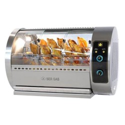 Κοτοπουλιέρα T30G 120x80x80cm 13.6kW Αερίου με 5 Περιστρεφόμενα Καλαθάκια για 30 Κοτόπουλα SERGAS