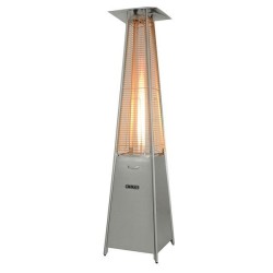 Θερμάστρα υγραερίου-πυραμίδα COLORATO CLFH-10SS 9.3Kw ανοξείδωτη με ρόδες για εύκολη μετακίνηση
