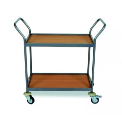 Ξύλινο service trolley 2 ραφιών RM452