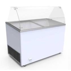 VENUS 36 VETRINE CURVED Βιτρίνα χύμα παγωτού 330 lit Crystal