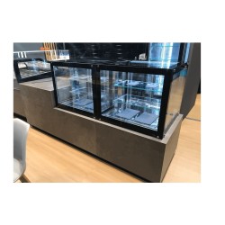 VK-207-1R Βιτρίνα Ψυχόμενη με 4 γυάλινες πλευρές θέασης και 1 γυάλινο ράφι  ARTSTEEL