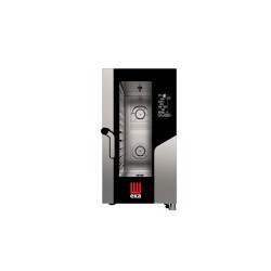 MKF 1011 C BM Φούρνος Compact(πλάτος 500mm) combi με ηλεκτρονικό πάνελ 7'' Black Mask (ατμός με ψεκασμό) ηλεκτρικός 10 x GN 1/1 Tecnoeka