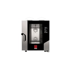 MKF 711 G BM Φούρνος γκαζιού combi με ηλεκτρονικό πάνελ 7'' Black Mask (ατμός με ψεκασμό) 7 x GN 1/1 Tecnoeka