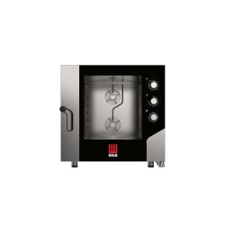 MKF 664 S φούρνος combi με ηλεκτρομηχανικό πάνελ (ατμός με ψεκασμό) ηλεκτρικός 6 λεκανάκια 600x400 mm Tecnoeka
