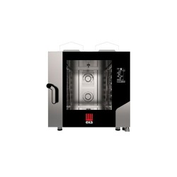 MKF 664 G BM Φούρνος γκαζιού combi με ηλεκτρονικό πάνελ 7'' Black Mask (ατμός με ψεκασμό) 6 λεκανάκια 600x400 mm Tecnoeka