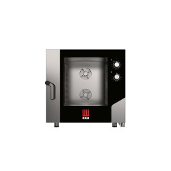 MKF 664 SP φούρνος combi με ηλεκτρομηχανικό πάνελ (χωρίς ατμό) ηλεκτρικός 6 λεκανάκια 600x400 mm Tecnoeka