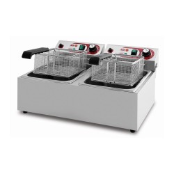 EF-102A Ηλεκτρική φριτέζα διπλή 7+7 λίτρων DYNAMIC