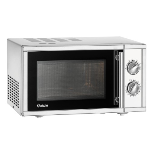 Φούρνος Μικροκυμάτων 610836 48x39,5x28Υcm 900W 230V Inox 23lt με 6 Επίπεδα Ισχύος και Περιστρεφόμενο Δίσκο BARTSCHER