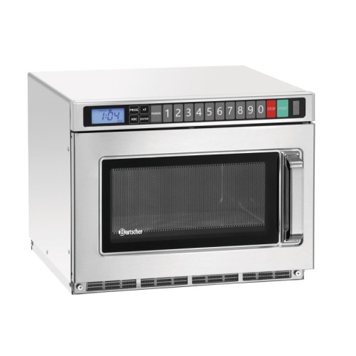 Φούρνος Μικροκυμάτων 18180D 610839 42,5x52x34Υcm 1800W 230V Inox 18lt με 2 Μαγνητρόνια και 30 Προγράμματα BARTSCHER