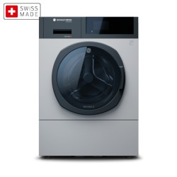 Πλυντήριο Ρούχων topLine MOP Ημι-επαγγελματικό Ηλεκτρικό Υψηλόστροφο 7kg 4kW 400V2N με Έγχρωμη Οθόνη 4,3", Βαλβίδα Αποστράγγισης και Χρώμα Stone SCHULTHESS