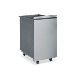 Αμπάρι AP-1 45x54x76cm 150lt Inox με Ρόδες BAMBAS