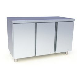 Ερμάριο AR-147-3 Neutral 141x70x87cm Inox με 3 Πόρτες Ψυγείου ARTSTEEL