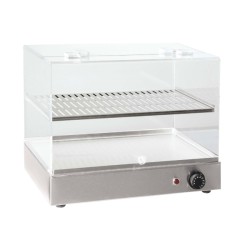 Θερμαινόμενη Βιτρίνα B-50R 50x36x40cm 0.8kW με Plexy Glass Επιτραπέζια NORTH