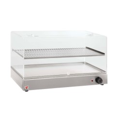 Θερμαινόμενη Βιτρίνα B-70R 70x36x40cm 1kW με Plexy Glass Επιτραπέζια NORTH