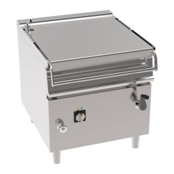 Ανατρεπόμενο Τηγάνι B8FXEN9 Tecno90 80x90x90cm 10kW 380-415V 3N Ηλεκτρικό 80lt Χειροκίνητο σε Κλειστό Ντουλάπι TECNOINOX