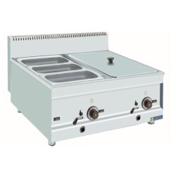 Μπεν Μαρί BE2 Σειρά 65 75x65x44cm 3kW 230V Ηλεκτρικό Διπλό 6xGN1/3 Επιτραπέζιο SERGAS