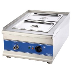 Μπεν Μαρί BM-2T 43x68x27,5cm 1kW 220-240V Ηλεκτρικό 2xGN1/2 Επιτραπέζιο OLYMPIA