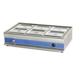 Μπεν Μαρί BM-6T 110x68x27,5cm 1.8kW 220V Ηλεκτρικό 6xGN1/2 Επιτραπέζιο OLYMPIA