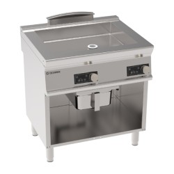 Τηγάνι Πολλαπλής Χρήσης BRMD8FE7 Tecno74 80x70x90cm 9kW 400V 3N Ηλεκτρικό 28lt 2 Ζωνών με Διπλό Πάτο & Ηλεκτρονικό Έλεγχο Σε Ανοιχτό Ντουλάπι TECNOINOX