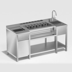 Ερμάριο Bar Station BS-207-B 200x70x87cm ARTSTEEL