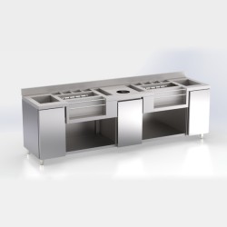 Ερμάριο Bar Station BS-287-R 280x70x87cm ARTSTEEL