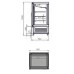Βιτρίνα Κατάψυξης C4-09E-SR 90x75x160cm Inox 450lt 700W ARTSTEEL