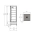 Βιτρίνα Κατάψυξης C7-09E-SR 70x75x210cm Inox 650lt 700W ARTSTEEL