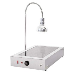 Θερμαντικό Χατκον COS-1 40x60x69cm 0.675kW 230V Ηλεκτρικό Μονό με Ενιαία Κρυστάλλινη Επιφάνεια & 1 Λευκή Λάμπα Θερμικής Ακτινοβολίας NORTH