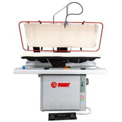 Πρέσα Σιδερώματος CP-R1L Colox Ατμού Πνευματική Ορθογώνια Γυαλισμένη Νίκελ Κεφαλή για Γενική Χρήση, Live Steam, Κενό Αέρος & Άνοιγμα 60 Μοίρες PONY