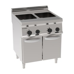Βραστήρας Ζυμαρικών CP70E7 Tecno70 70x70x85cm 9.6kW 400V 3N Ηλεκτρικός 23+23lt GN2/3 σε Κλειστό Ντουλάπι TECNOINOX