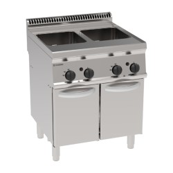 Βραστήρας Ζυμαρικών CP70G7 Tecno70 70x70x85cm 20kW Αερίου GN2/3 23+23lt σε Κλειστό Ντουλάπι TECNOINOX