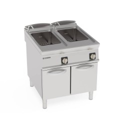 Βραστήρας Ζυμαρικών CP8FE9N Tecno90 80x90x90cm 16,8kW 380-415 3N Ηλεκτρικός 40lt+40lt GN 1/1 σε Κλειστό Ντουλάπι TECNOINOX