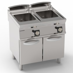Βραστήρας Ζυμαρικών CP8FG7 Tecno74 80x70x90cm 20kW Αερίου 24+24lt GN 2/3 σε Κλειστό Ντουλάπι TECNOINOX