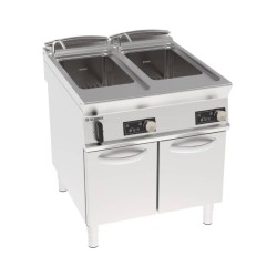 Βραστήρας Ζυμαρικών CPD8FE9N Tecno90 80x90x90cm 16,8kW 380-415V 3N Ηλεκτρικός 40lt+40lt GN 1/1 με Ηλεκτρονικό Έλεγχο σε Κλειστό Ντουλάπι TECNOINOX