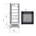 Βιτρίνα Κατάψυξης CB-077-1R 70x75x190cm Inox 600lt 1100W ARTSTEEL