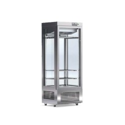 Βιτρίνα Συντήρησης Supermarket CR-07D-B4 90x80x240cm Inox / Μαύρο 1/2hp ARTSTEEL