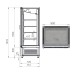 Βιτρίνα Κατάψυξης CB-097-1R 90x75x190cm Inox 900lt 1500W ARTSTEEL
