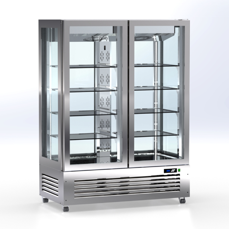 Βιτρίνα Κατάψυξης CB-147-2R 140x75x190cm Inox 1200lt 1500W ARTSTEEL