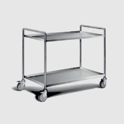 Καρότσι CT-105-2 Neutral 100x54x87cm Inox με 2 Ράφια ARTSTEEL