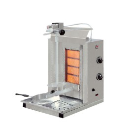 Μηχανή Γύρου DC-102 Miniline15 47x45x78cm 6,8kW Αερίου 490mm 10-15kg 4 Κεραμικοί Καυστήρες με 2 Διακόπτες NORTH